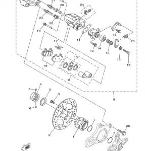 REAR BRAKE CALIPER