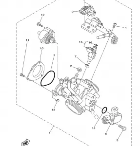 THROTTLE BODY в сборе 1