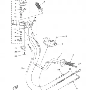 STEERING HANDLE CABLE