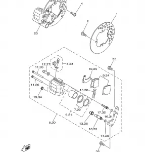 FRONT BRAKE CALIPER