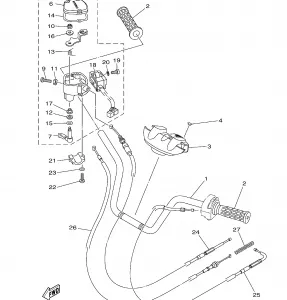 STEERING HANDLE CABLE