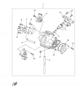 THROTTLE BODY в сборе 1