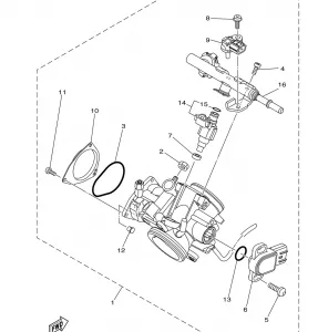 THROTTLE BODY в сборе 1