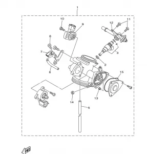 THROTTLE BODY в сборе 1