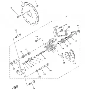 REAR BRAKE CALIPER 2