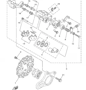 REAR BRAKE CALIPER