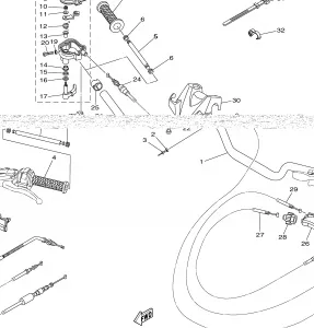 STEERING HANDLE CABLE