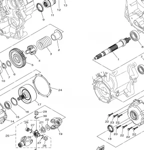 MIDDLE DRIVE GEAR