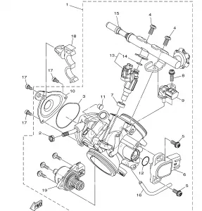 THROTTLE BODY в сборе 1