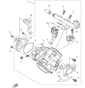 THROTTLE BODY в сборе 1