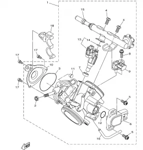 THROTTLE BODY в сборе 1