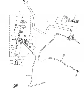 STEERING HANDLE CABLE