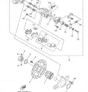 REAR BRAKE CALIPER