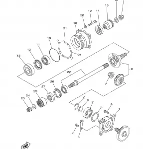 MIDDLE DRIVE GEAR