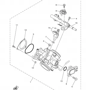 THROTTLE BODY в сборе 1