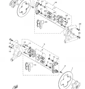 REAR BRAKE CALIPER