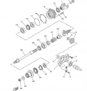 MIDDLE DRIVE GEAR