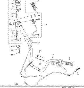 STEERING HANDLE CABLE