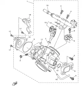 THROTTLE BODY в сборе 1