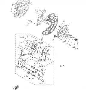 FRONT BRAKE CALIPER