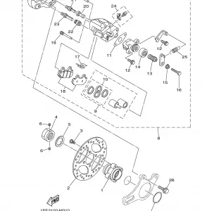 REAR BRAKE CALIPER