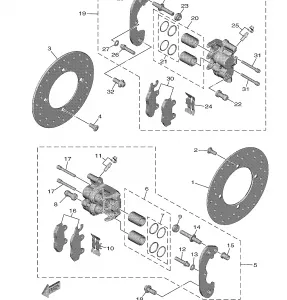 REAR BRAKE CALIPER