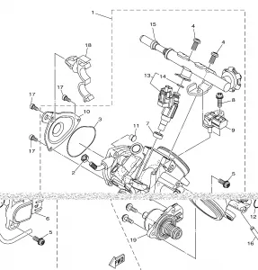 THROTTLE BODY в сборе 1