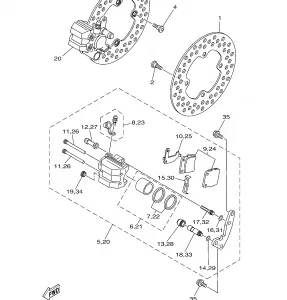 FRONT BRAKE CALIPER