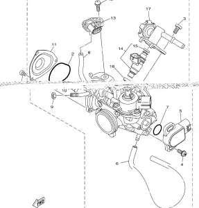 THROTTLE BODY в сборе 1