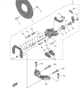 REAR BRAKE CALIPER 2