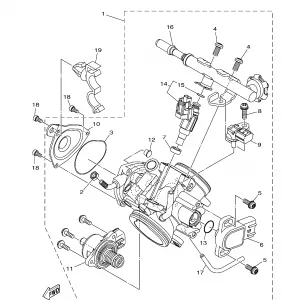 THROTTLE BODY в сборе 1