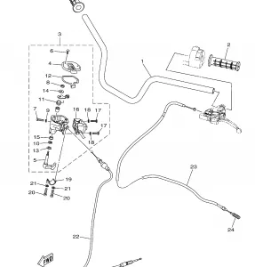 STEERING HANDLE CABLE