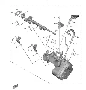 THROTTLE BODY в сборе 1