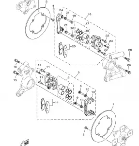 REAR BRAKE CALIPER